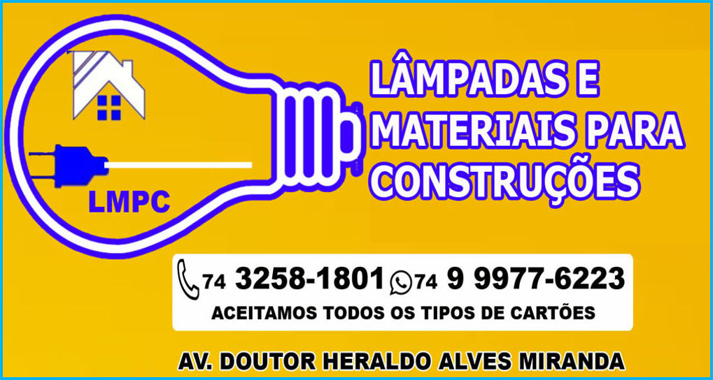 Lâmpadas e Materiais para Construção