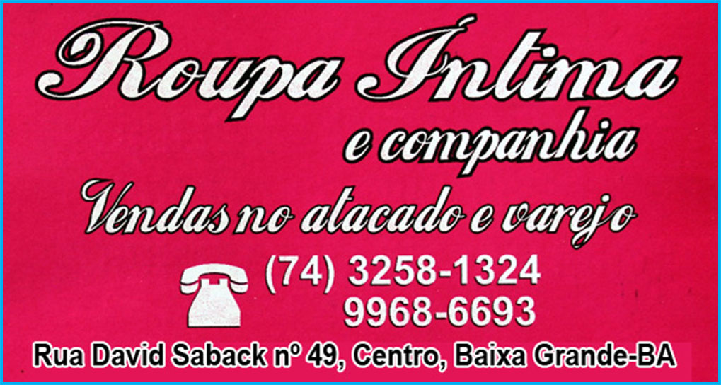 Roupa íntima e Companhia