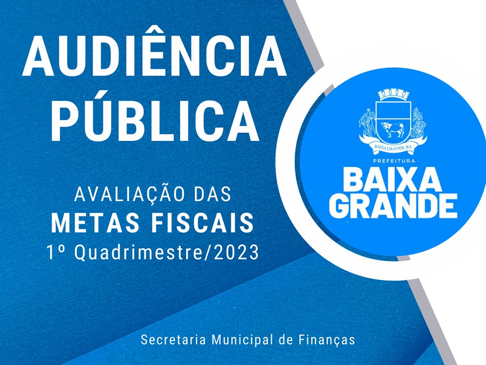 Avaliação das Metas Fiscais do 1º Quadrimestre de 2023