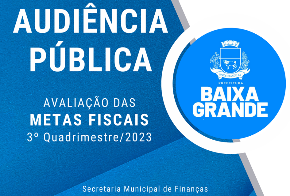 Avaliação das Metas Fiscais do 3º Quadrimestre de 2023